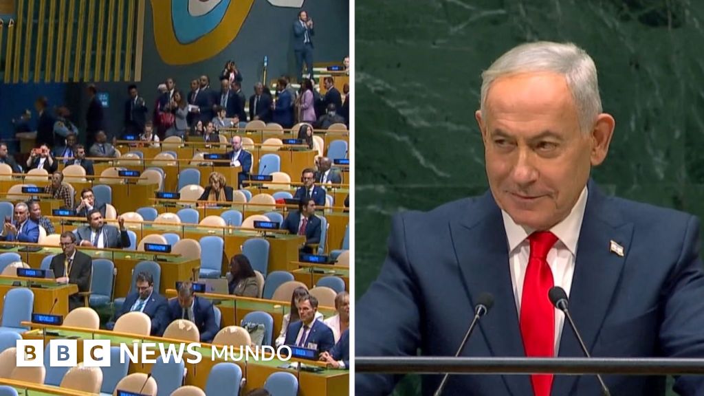 Delegados abandonan la Asamblea General de la ONU durante discurso de Netanyahu