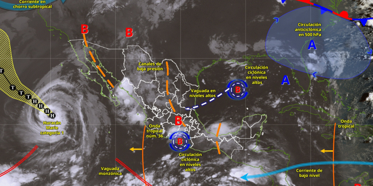 Pronóstico del tiempo: Lluvias intensas y calor extremo marcarán este sábado 5 de septiembre en México