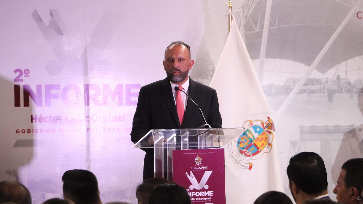 Ortiz Orpinel rinde segundo informe de gobierno y proyecta a Ciudad Juárez como modelo estatal