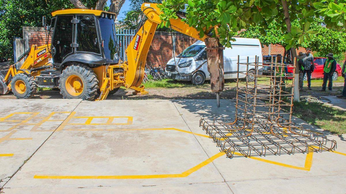 Inician construcción de domo en la escuela Primaria Cuauhtémoc de Puerto Vallarta