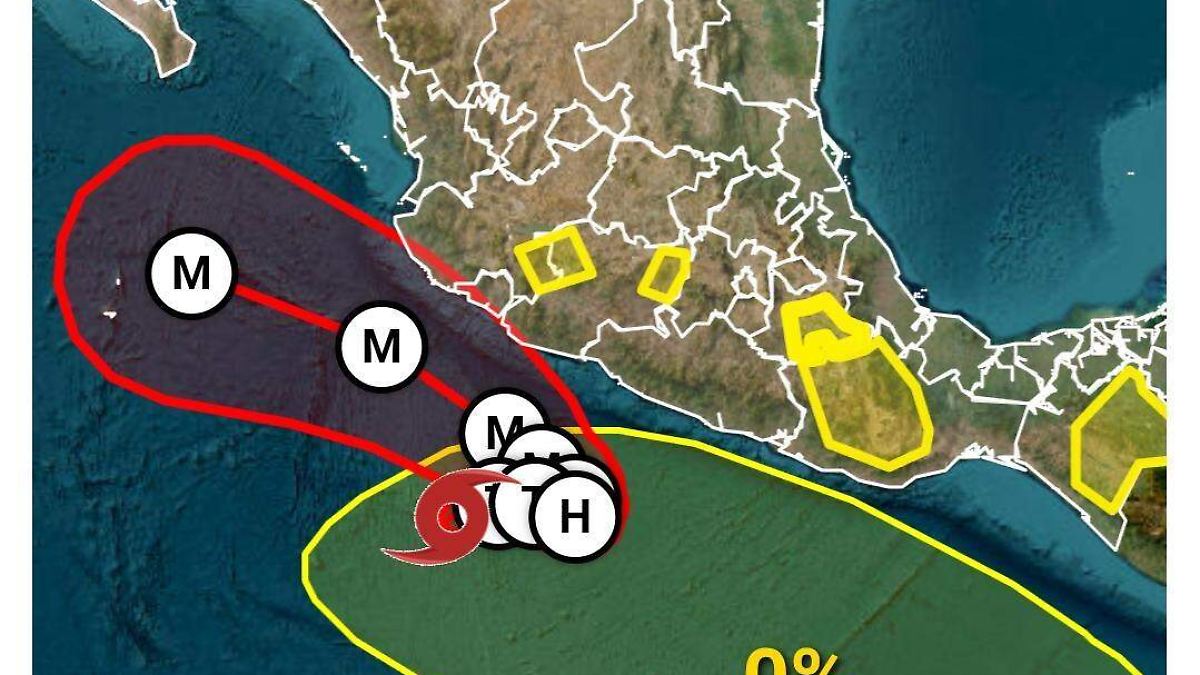 Formación de la Tormenta Tropical Polo mantiene vigilancia en el Pacífico mexicano