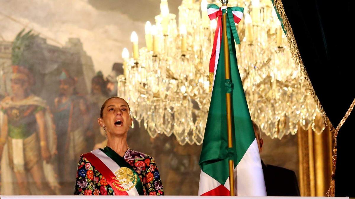 Claudia Sheinbaum encabeza su segundo Grito de Independencia con énfasis en la soberanía nacional