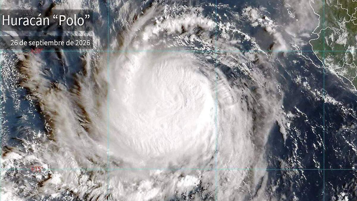 Huracán Polo alcanza categoría 4 y amenaza con oleaje de 3.5 metros en Baja California Sur