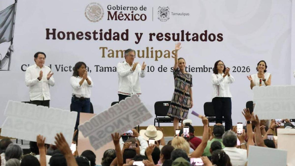 Claudia Sheinbaum destaca avances en programas sociales y proyectos de infraestructura en Tamaulipas