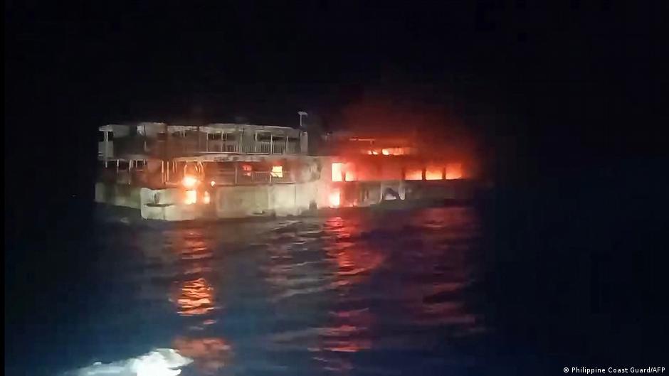 Tragedia en Filipinas: Incendio en ferry deja cinco muertos y decenas de desaparecidos