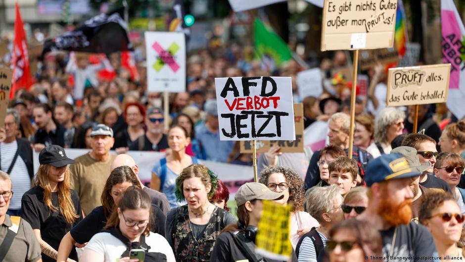 Alemania registra masivas protestas contra el avance electoral de la ultraderecha