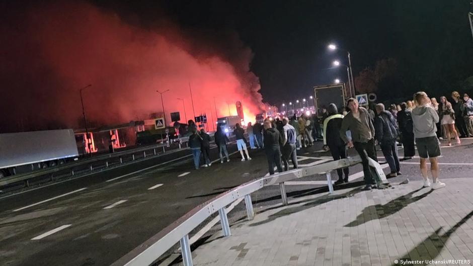 Dron ruso ataca tren de pasajeros cerca de la frontera con Polonia